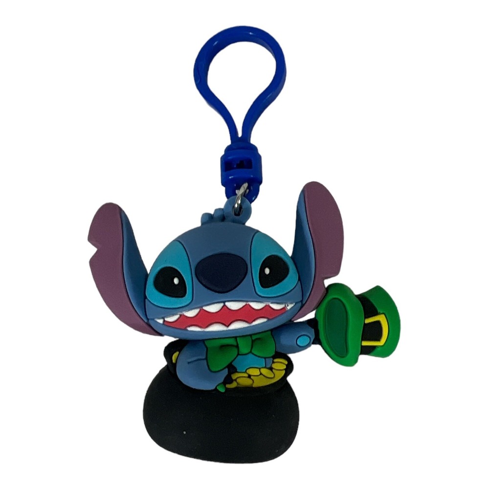Disney Stitch Figural Bag Clip Irish St Patty's Day Stitch Figure